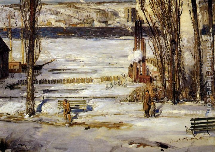 A Morning Snow painting - George Wesley Bellows A Morning Snow art painting